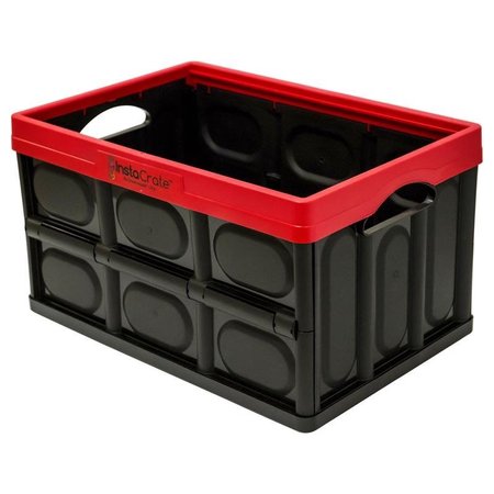 Greenmade InstaCrate 12 gal BlackRed Folding Crate 117 in H X 142 in W X 21 in D Stackable 691323